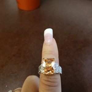Morganite Sapphire Ring